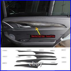 Real Carbon Fiber Interior Door Panel Cover Trim For BMW X3 G01 X4 G02 2018-2022