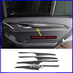 Real Carbon Fiber Interior Door Panel Cover Trim For BMW X3 G01 X4 G02 2018-2022