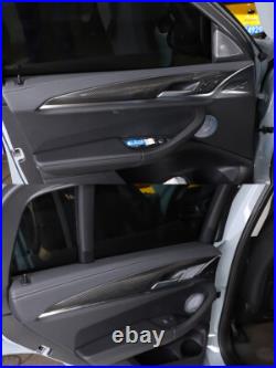 Real Carbon Fiber Interior Door Panel Cover Trim For BMW X3 G01 X4 G02 2018-2022