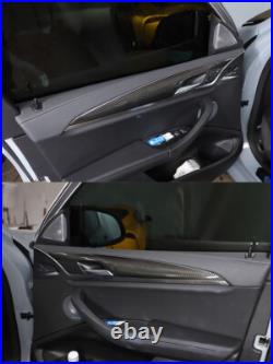 Real Carbon Fiber Interior Door Panel Cover Trim For BMW X3 G01 X4 G02 2018-2022