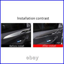 Real Carbon Fiber Interior Door Panel Cover Trim For BMW X3 G01 X4 G02 2018-2022