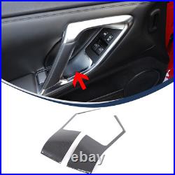 Real Carbon Fiber Interior Door Panel Cover Trim For Nissan GTR R35 2008-2016