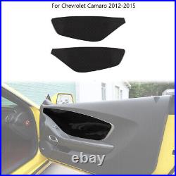 Real Carbon Fiber Interior Door Panel Decor Trim For 2012-2015 Chevrolet Camaro