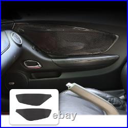 Real Carbon Fiber Interior Door Panel Decor Trim For 2012-2015 Chevrolet Camaro