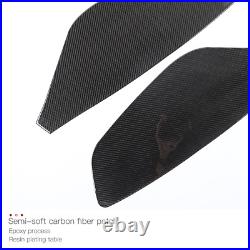 Real Carbon Fiber Interior Door Panel Decor Trim For 2012-2015 Chevrolet Camaro