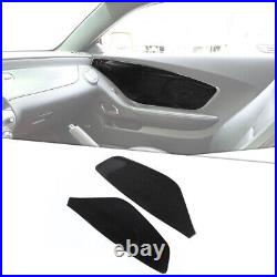 Real Carbon Fiber Interior Door Panel Decor Trim For 2012-2015 Chevrolet Camaro