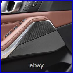 Real Carbon Fiber Interior Door Panel Decor Trim For BMW X5 X6 G05 X7 G07 19-22
