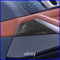 Real Carbon Fiber Interior Door Panel Decor Trim For BMW X5 X6 G05 X7 G07 19-22