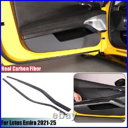 Real Carbon Fiber Interior Door Panel Strip Trim For Lotus Emira GT4 V6 i4 23-25 Real Carbon Fiber Interior Door Panel Strip Trim For Lotus Emira GT4 V6 i4 23-25