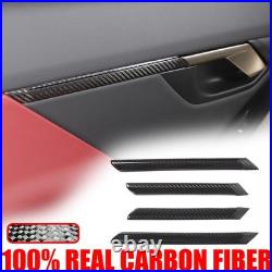 Real Carbon Fiber Interior Door Panel Trim Cover Set For BMW 5 Series G60 2024+