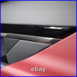 Real Carbon Fiber Interior Door Panel Trim Cover Set For BMW 5 Series G60 2024+
