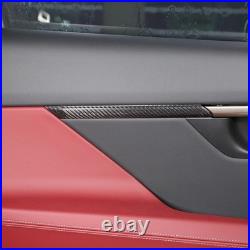 Real Carbon Fiber Interior Door Panel Trim Cover Set For BMW 5 Series G60 2024+