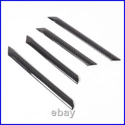 Real Carbon Fiber Interior Door Panel Trim Cover Set For BMW 5 Series G60 2024+