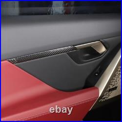 Real Carbon Fiber Interior Door Panel Trim Cover Set For BMW 5 Series G60 2024+
