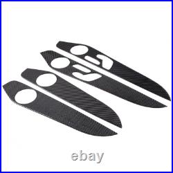 Real Carbon Fiber Interior Door Panel Trim For Benz C GLC Class W205 2014-2020