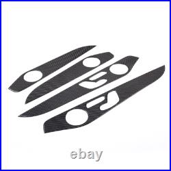 Real Carbon Fiber Interior Door Panel Trim For Benz C GLC Class W205 2014-2020