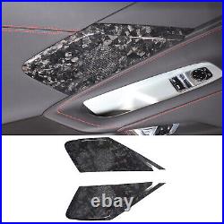 Real Carbon Fiber Interior Door Speaker Cover For Corvette C8 Z51 Z06 1LT 20-23