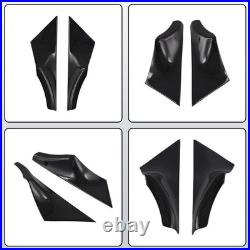 Real Carbon Fiber Interior Front Door Panel Stickers Trim Cover for 5
