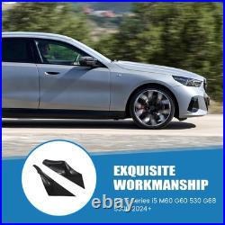 Real Carbon Fiber Interior Front Door Panel Stickers Trim Cover for 5