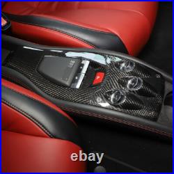 Real Carbon Fiber Interior Gear Shift Box Panel Cover Trim For Ferrari 458 11-16
