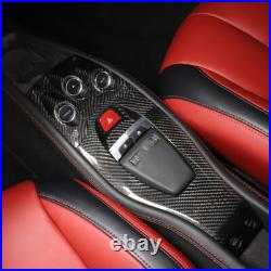 Real Carbon Fiber Interior Gear Shift Box Panel Cover Trim For Ferrari 458 11-16