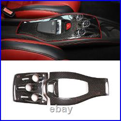 Real Carbon Fiber Interior Gear Shift Box Panel Cover Trim For Ferrari 458 11-16