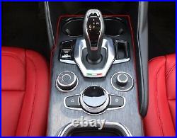 Real Carbon Fiber Interior Gear Shift Console Cover For Alfa Romeo 2020+ NEW