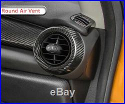 Real Carbon Fiber Interior Outlet Air Vent Trim For MINI COOPER JCW F55 F56 F57