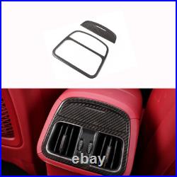 Real Carbon Fiber Interior Rear AC Vent Cover Trim for Maserati Levante 2016+