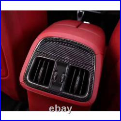Real Carbon Fiber Interior Rear AC Vent Cover Trim for Maserati Levante 2016+