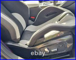 Real Carbon Fiber Interior Seat Button Side Panel Trim For BMW G80 G82 G83 M3 M4