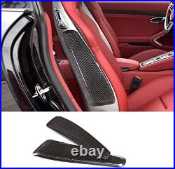 Real Carbon Fiber Interior Seat Side Panel Trim Cover for Porsche 911 718