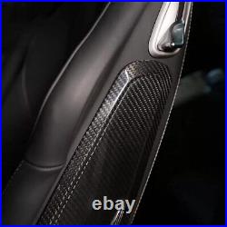 Real Carbon Fiber Interior Seat Side Panel Trim Cover for Porsche 911 718