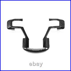 Real Carbon Fiber Interior Steering Wheel Trim For Ford F-150 Raptor 2015-2020