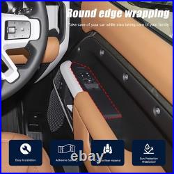 Real Carbon Fiber Interior Window Lift Switch Trim For LR Defender 110 2020-2023
