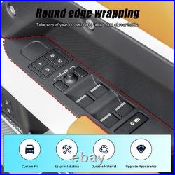 Real Carbon Fiber Interior Window Lift Switch Trim For LR Defender 110 2020-2023