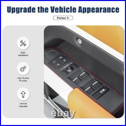Real Carbon Fiber Interior Window Lift Switch Trim For LR Defender 110 2020-2023