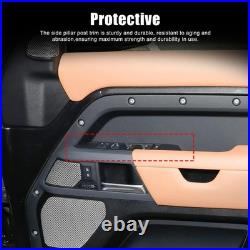 Real Carbon Fiber Interior Window Lift Switch Trim For LR Defender 110 2020-2023