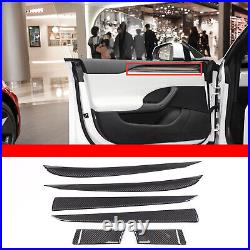 Real Carbon Fiber Interior door panel Trim Strip Cover For Tesla Model S 23-24