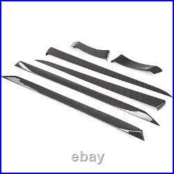 Real Carbon Fiber Interior door panel Trim Strip Cover For Tesla Model S 23-24