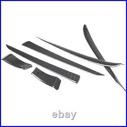 Real Carbon Fiber Interior door panel Trim Strip Cover For Tesla Model S 23-24