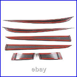 Real Carbon Fiber Interior door panel Trim Strip Cover For Tesla Model S 23-24