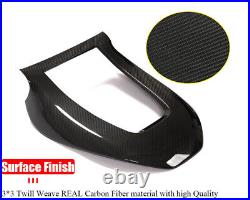 Real Carbon Fiber Seat Back Cover Interior Trim 1Pc For Tesla Model 3 Y 16-2022