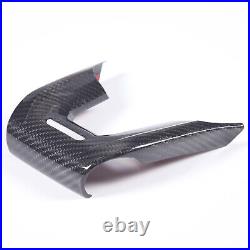 Real Carbon Fiber Steering Wheel Logo Cover Trim Set For Lamborghini Urus 18-23