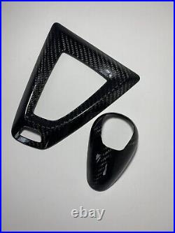Real Carbon Fibre Gear Surround Selector Handbrake For BMW M2 M3 M4 F80 F82 F87