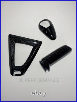 Real Carbon Fibre Gear Surround Selector Handbrake For BMW M2 M3 M4 F80 F82 F87C