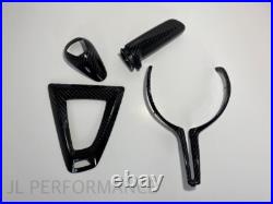 Real Carbon Fibre Interior kit Handbrake Wheel Trim For BMW M2 M3 M4 F80 F82 F87