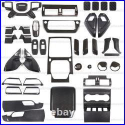 Real Dry Carbon Fiber Full Interior Trim Set For LR Defender 110 L663 20-23