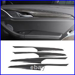 Real Dry Carbon Fiber Interior Door Panel Trim For BMW X3 G01 X4 G02 2018-2021 Real Dry Carbon Fiber Interior Door Panel Trim For BMW X3 G01 X4 G02 2018-2021