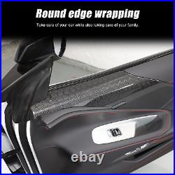 Real Honeycomb Carbon Fiber Interior Door Panel Trim Cover For Corvette C8 20-24